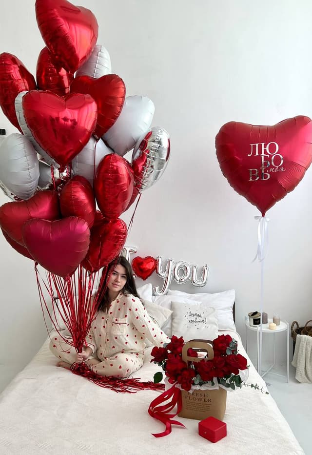 Композиция из Шаров «Романтичное утро» Композиция из Шаров «Романтичное утро»