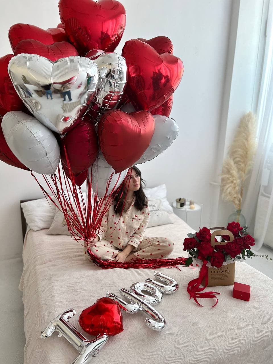 Композиция из Шаров «Романтичное утро»