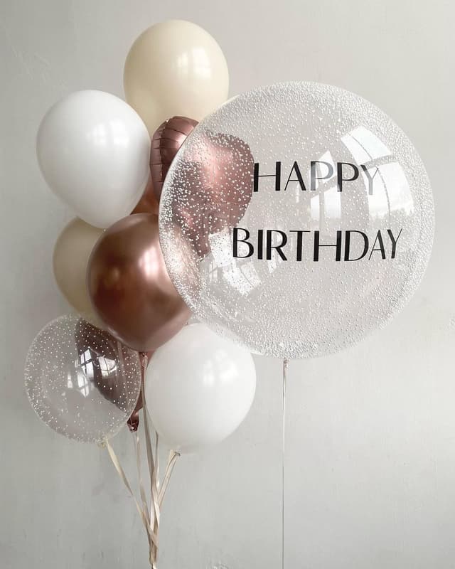 Композиция из шаров «Розовое золото сатин» Композиция из шаров «Розовое золото сатин»