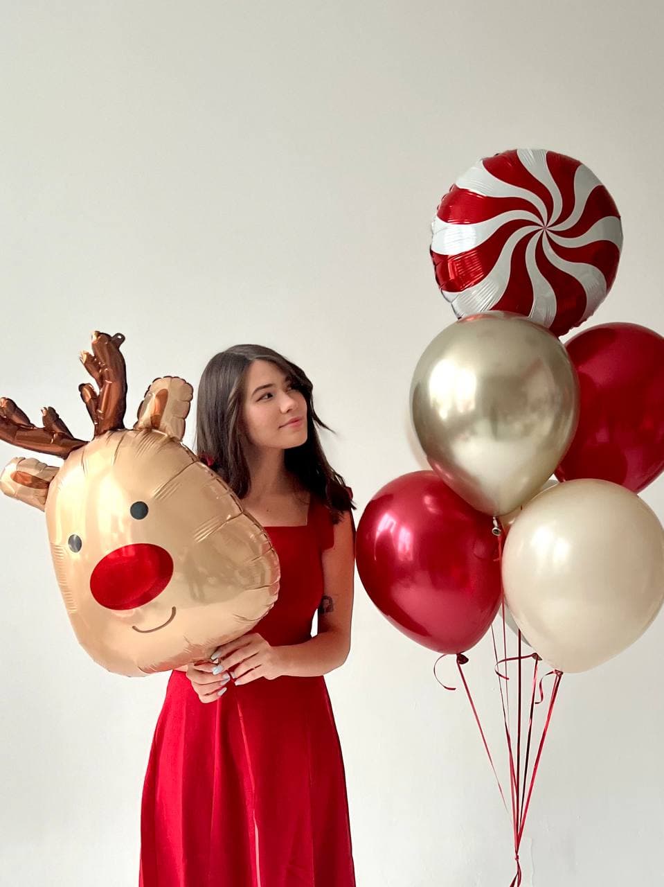 Композиция из шаров «Рудольф»