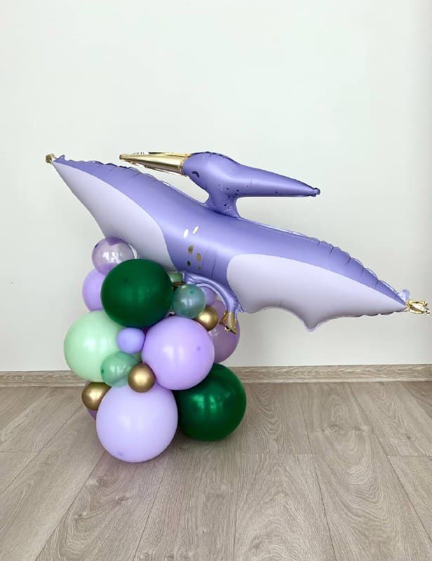 Композиция из шаров с воздухом «Дино праздник»