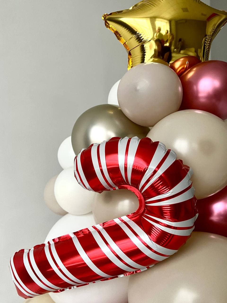 Композиция из шаров с воздухом «Елочка» (размер 150-170 см)