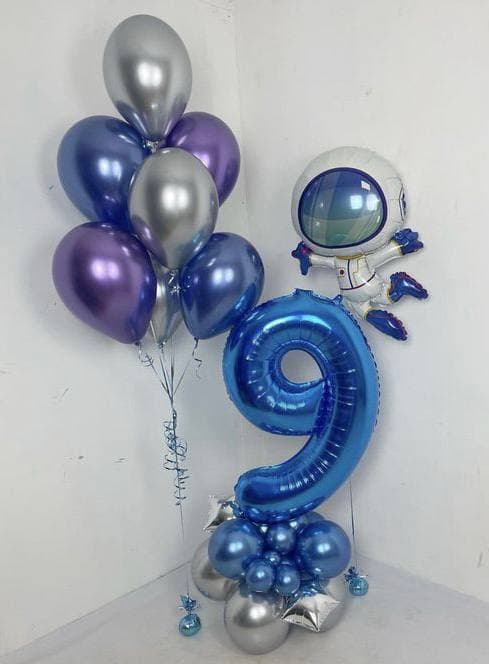 Композиция из Шаров с воздухом «Космические приключения»