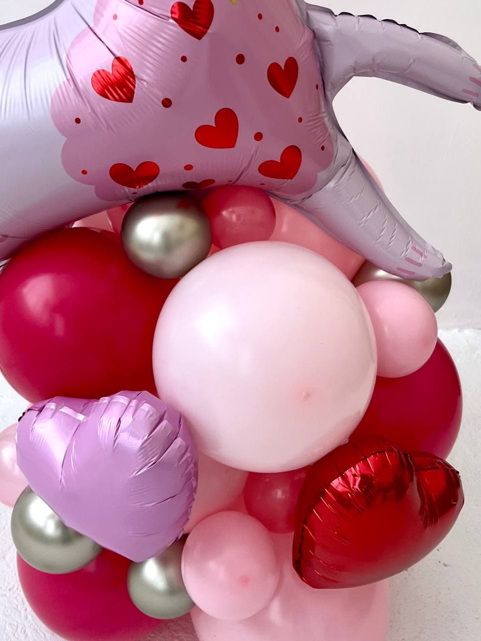 Композиция из шаров с воздухом «Ля Мур»