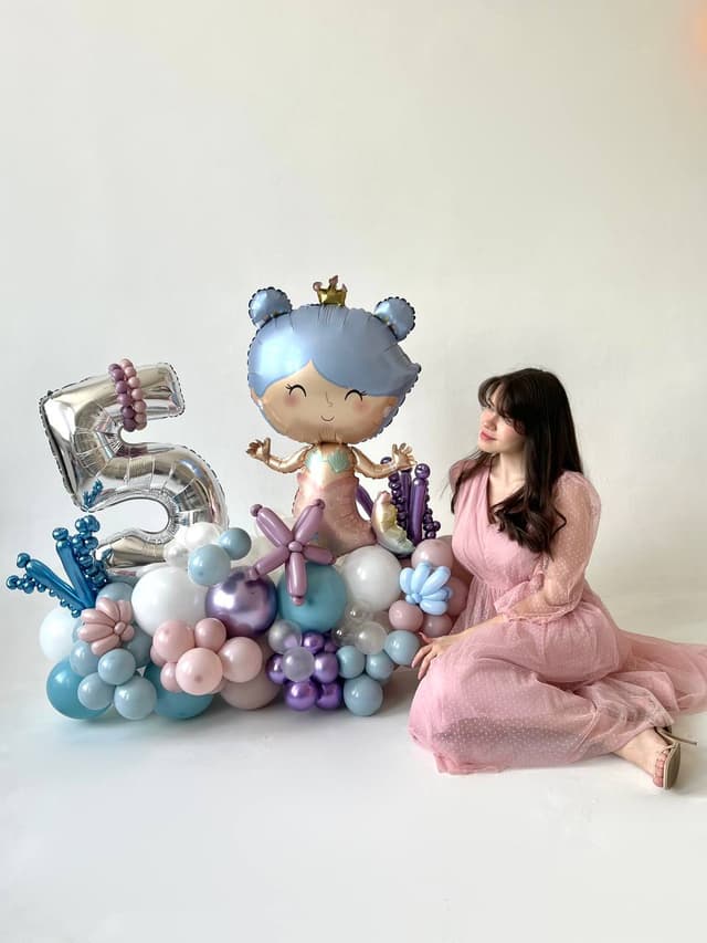 Композиция из шаров с воздухом «Маленькая Русалочка» Композиция из шаров с воздухом «Маленькая Русалочка»