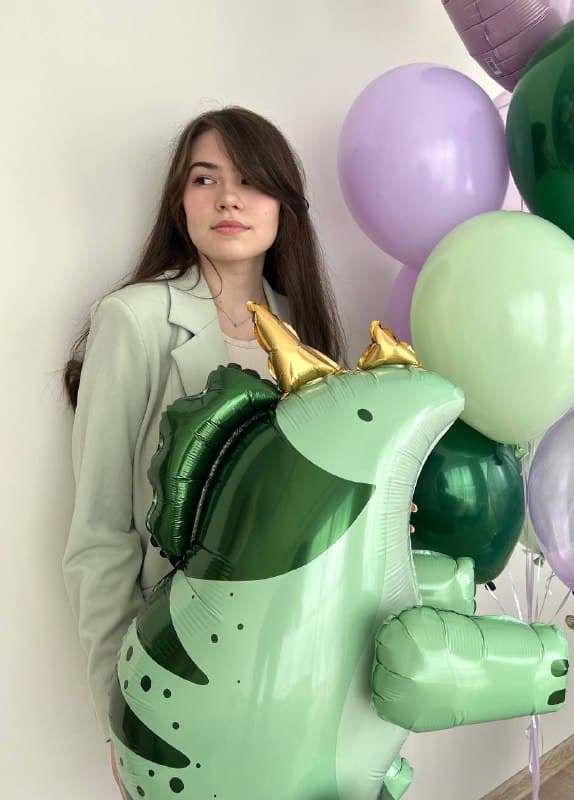 Композиция из шаров с воздухом «Трицератопс»