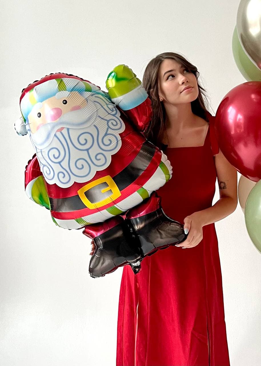 Композиция из шаров «Санта Клаус»