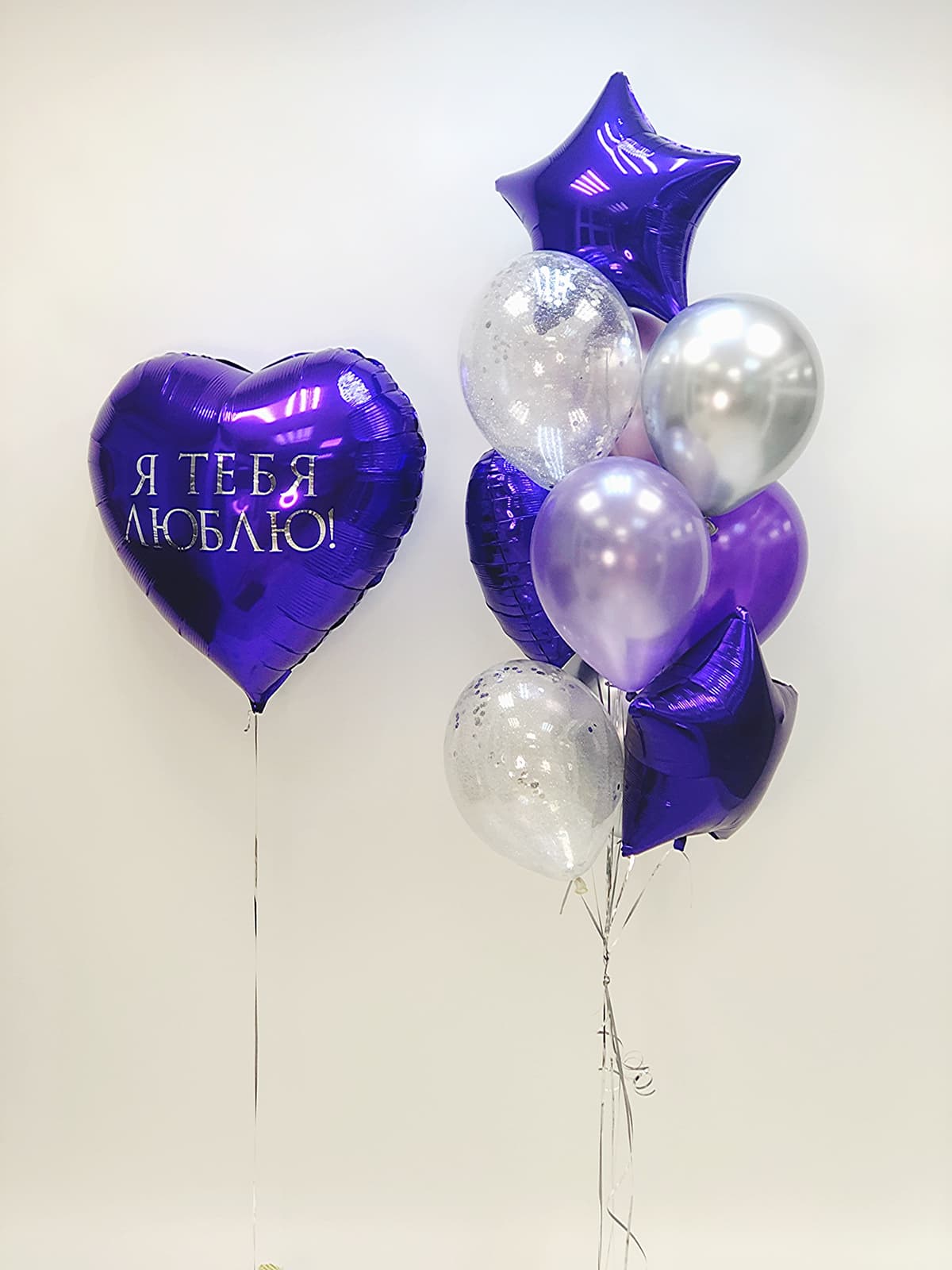 Композиция из шаров "Сердечные дела"