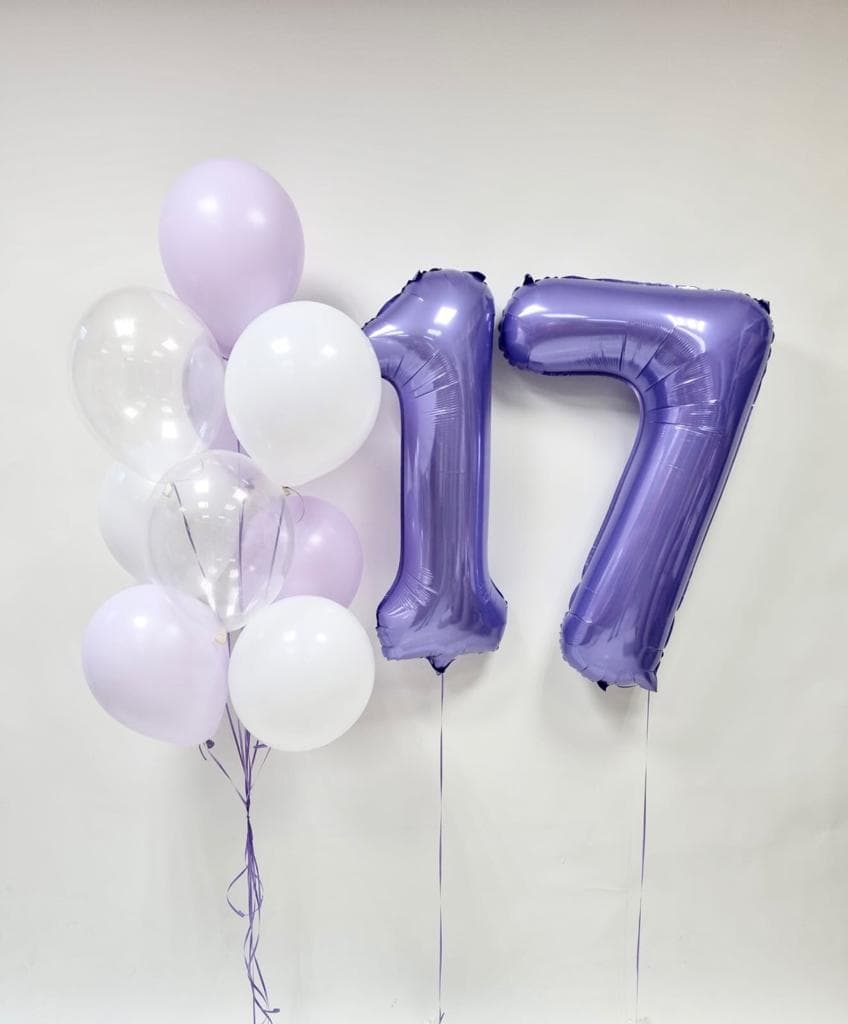 Композиция из шаров "Сирень"