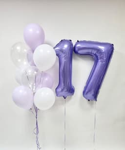 Композиция из шаров "Сирень"