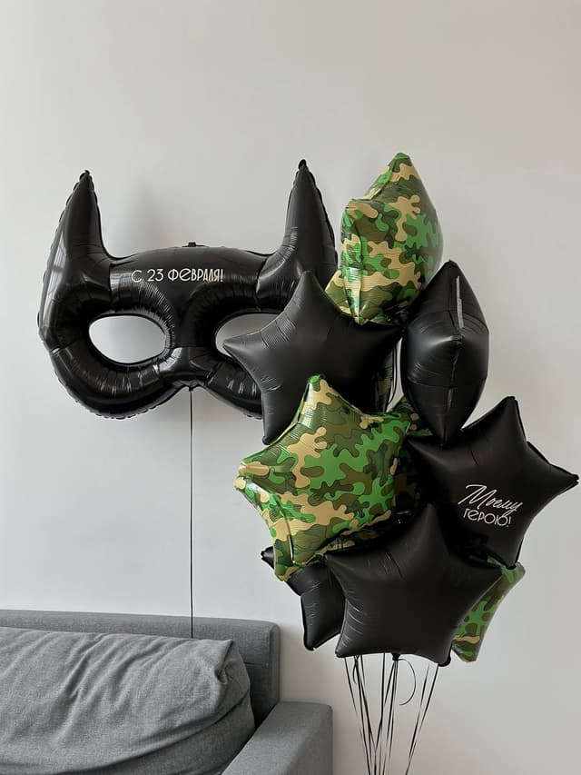 Композиция из шаров «Super man» Композиция из шаров «Super man»