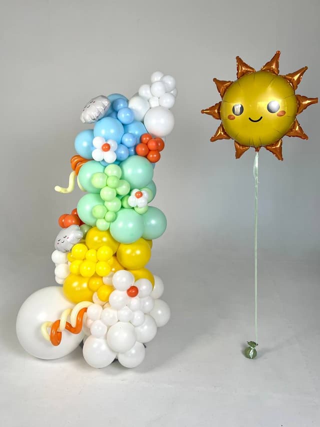 Композиция из шаров «Светит солнышко» Композиция из шаров «Светит солнышко»