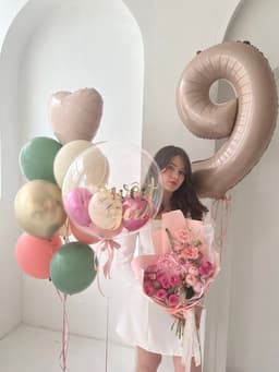 Композиция из шаров «Милая девушка»