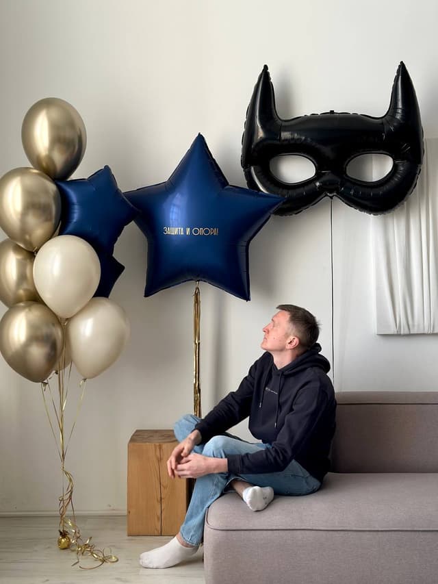 Композиция из шаров «Темно синий» Композиция из шаров «Темно синий»