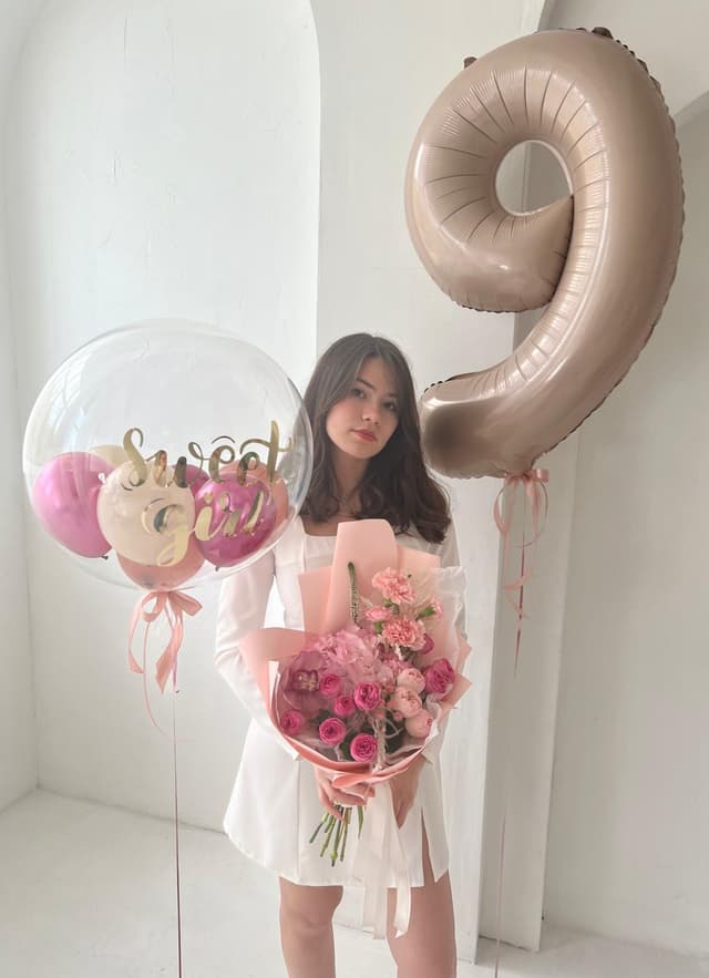 Композиция из Шаров «Цифра и Баблс» Композиция из Шаров «Цифра и Баблс»