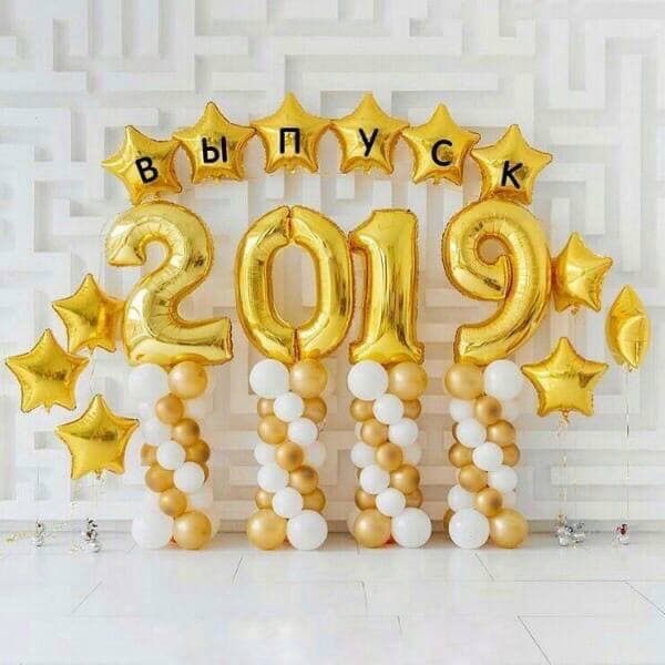 Композиция из шаров «Выпускной, цифры»