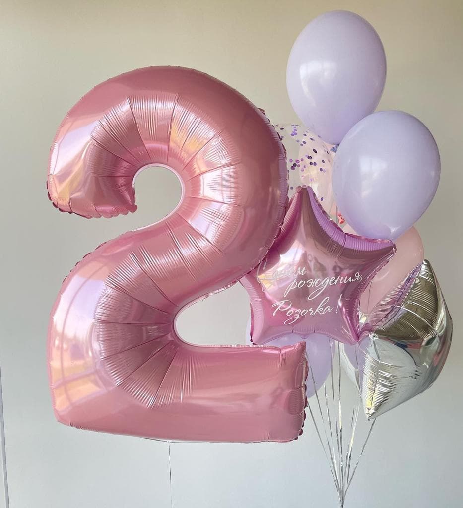 Композиция из шаров "Звездочка"