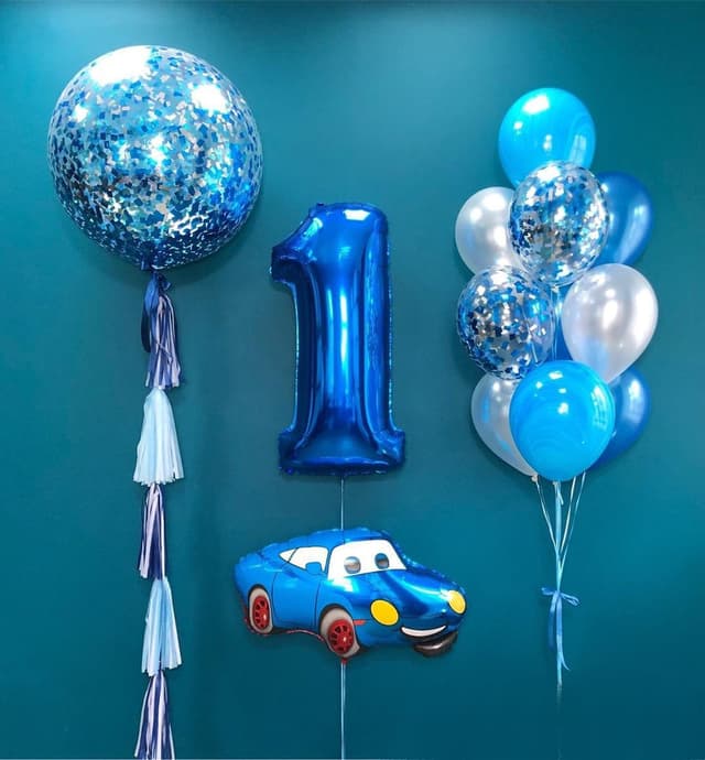 Композиция на 1й день рождения (для мальчика) Композиция на 1й день рождения (для мальчика)