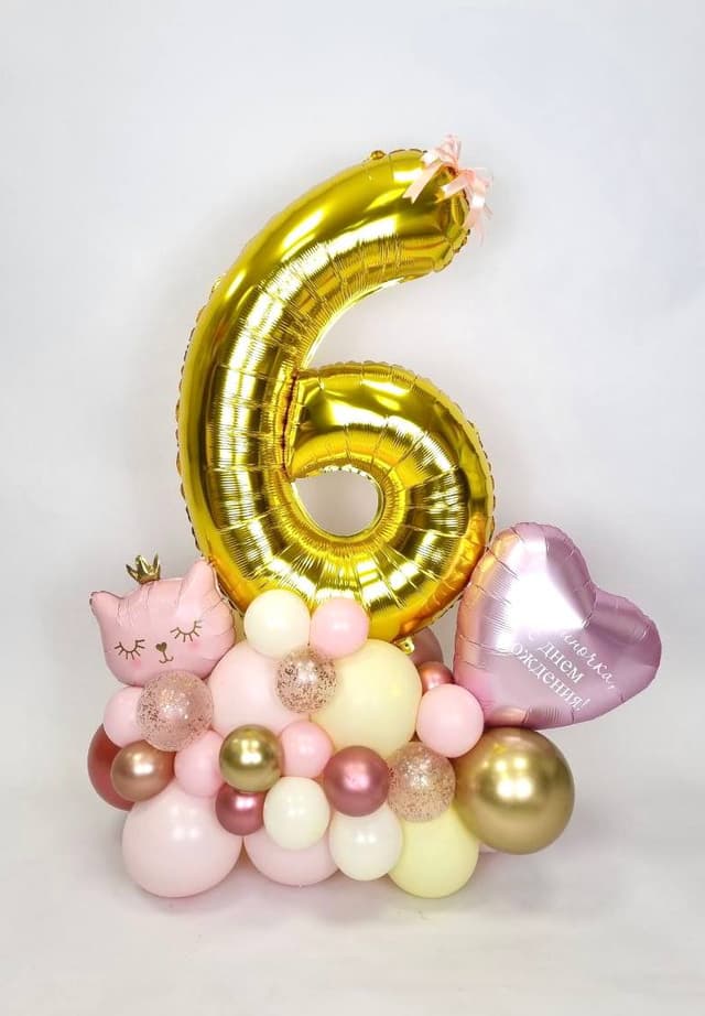 Композиция на стойке с воздухом «Hello Cat» Композиция на стойке с воздухом «Hello Cat»