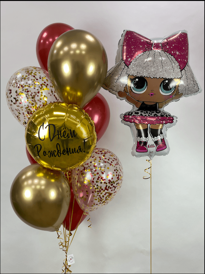 Композиция "С днём рождения Кукла LOL DIVA"