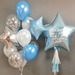 Композиция с метрикой голубой