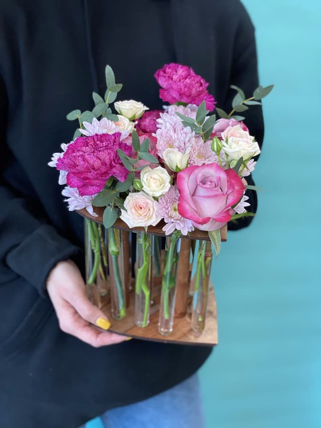 Композиция в пробирках "Сиреневая нота" Композиция в пробирках "Сиреневая нота"