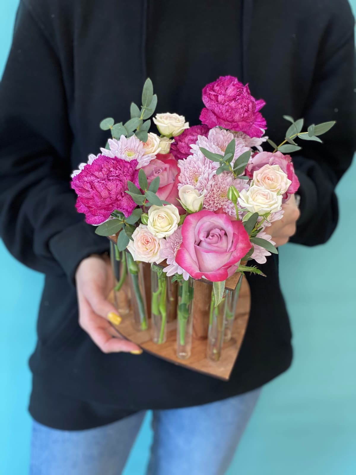 Композиция в пробирках "Сиреневая нота"