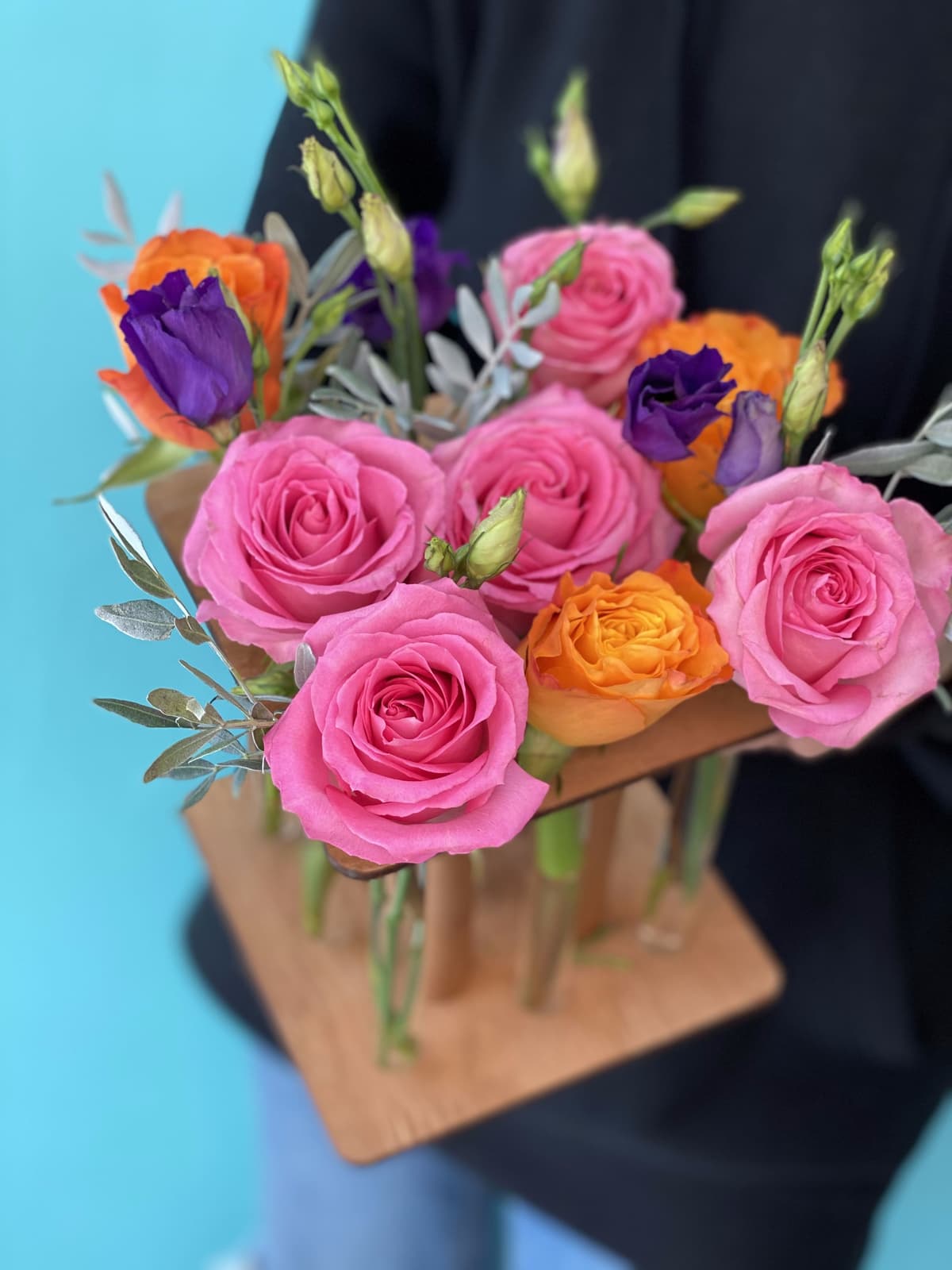 Композиция в пробирках "Яркая палитра"