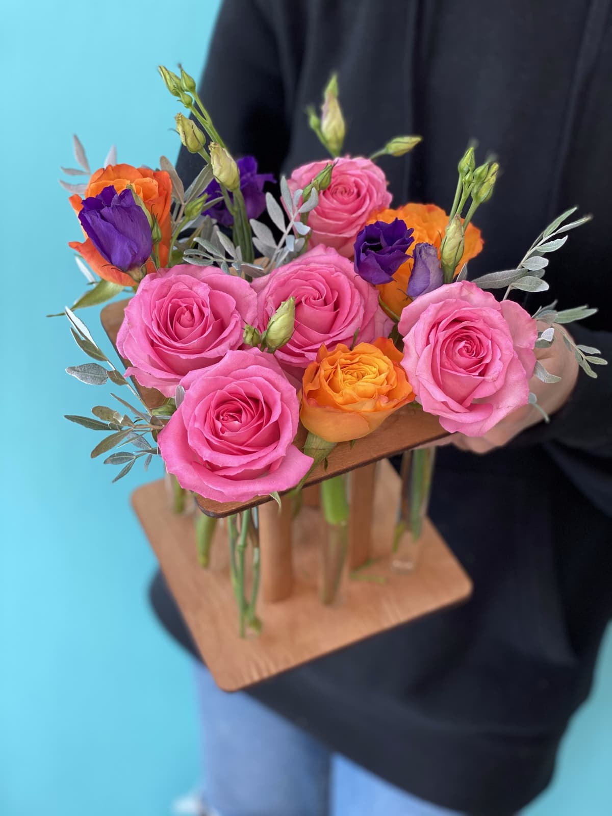 Композиция в пробирках "Яркая палитра"