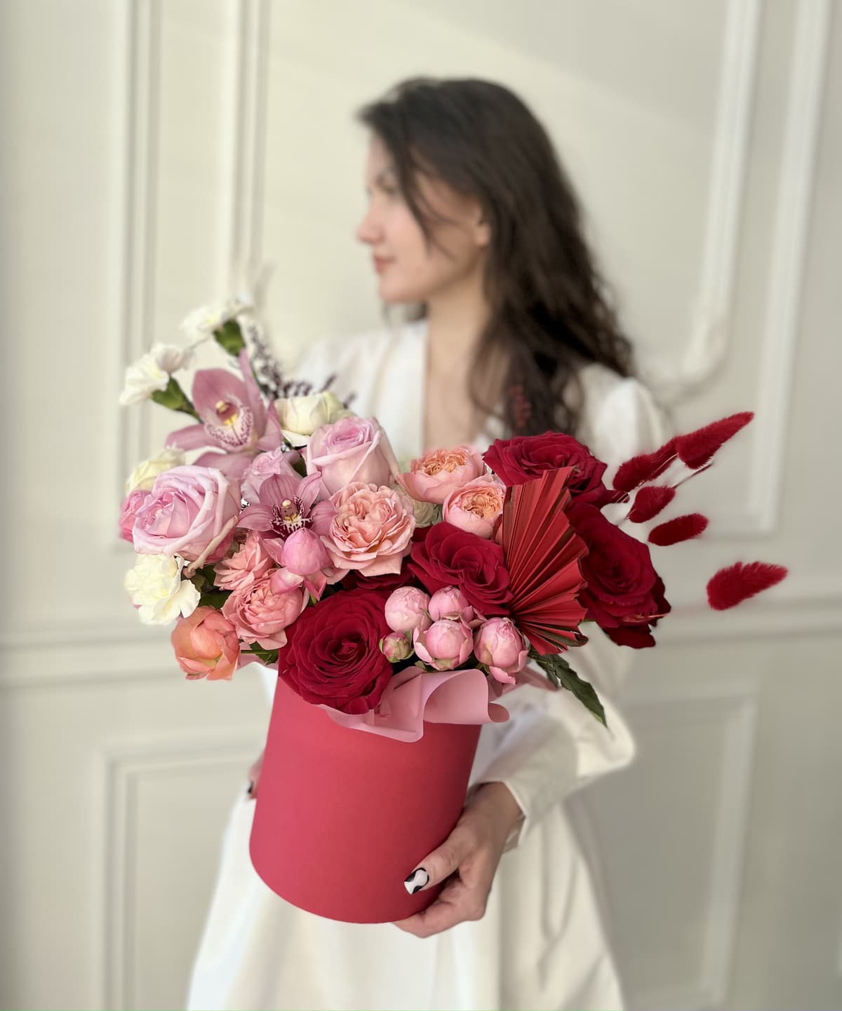 Композиция в шляпной коробке "Мечтать"