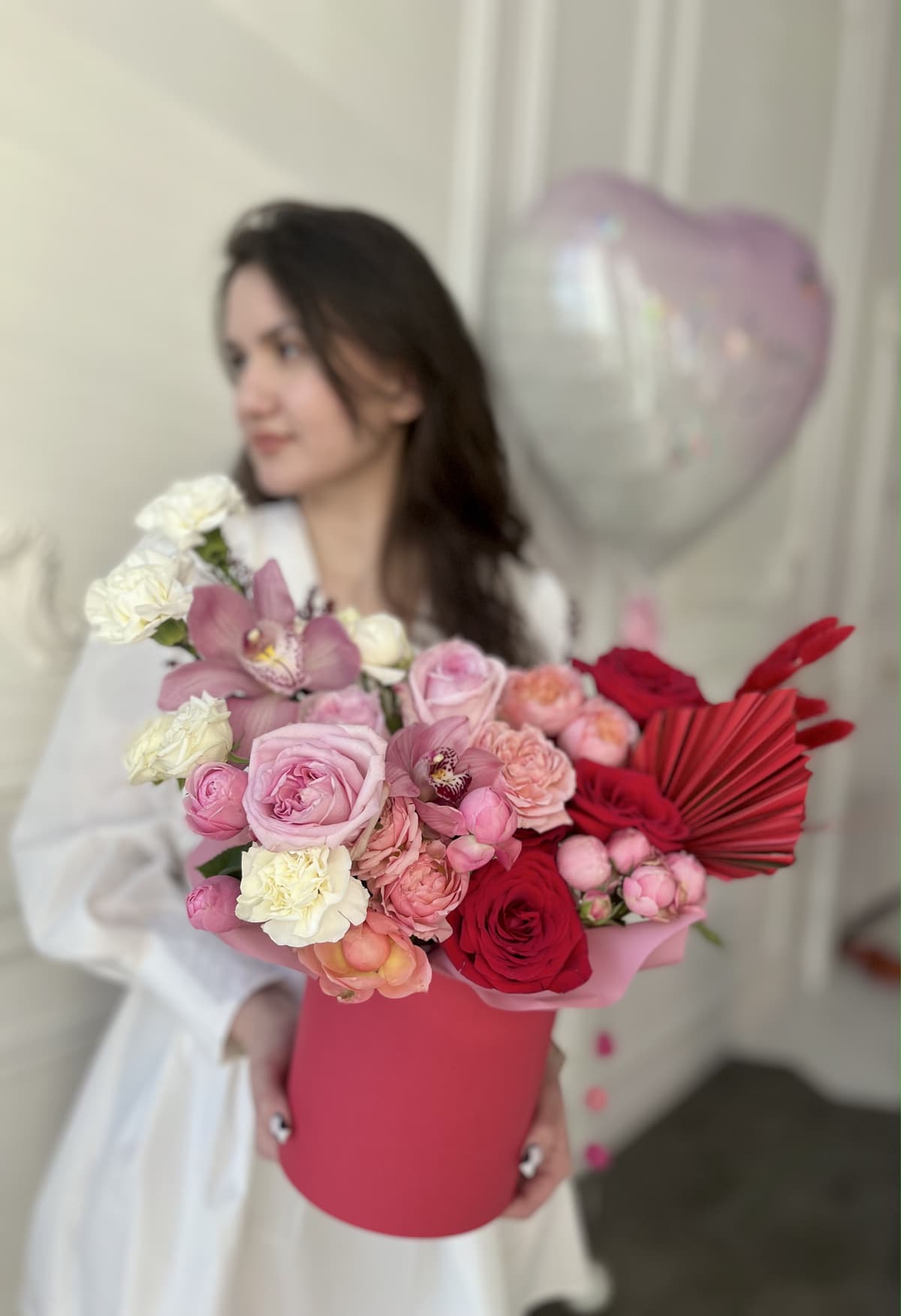 Композиция в шляпной коробке "Мечтать"