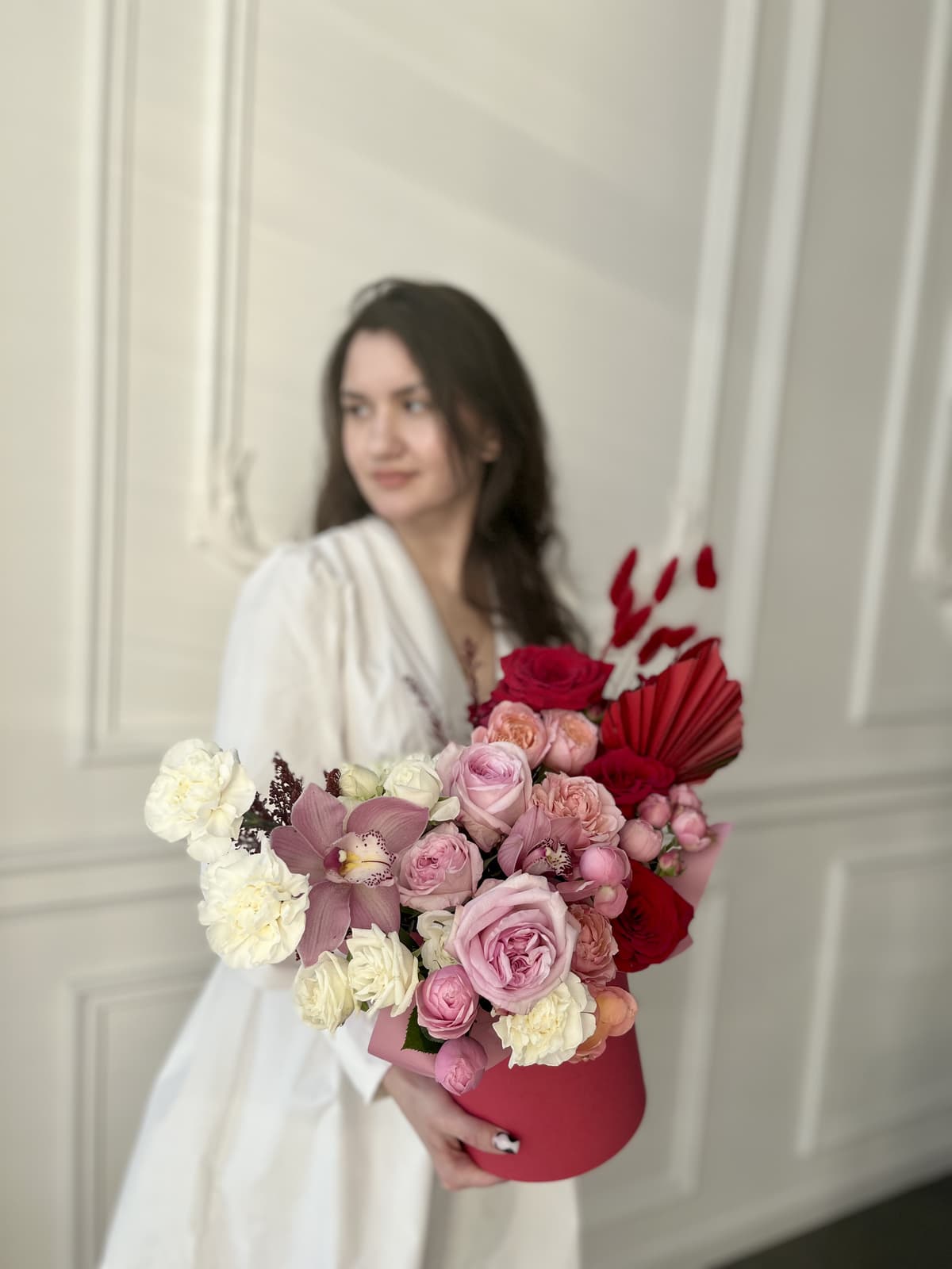 Композиция в шляпной коробке "Мечтать"