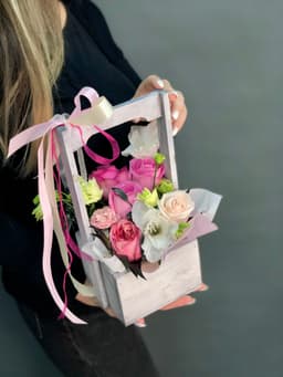 Композиция в ящике «Комплимент»