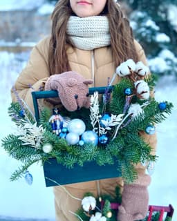 Композиция в ящике "Сияние"