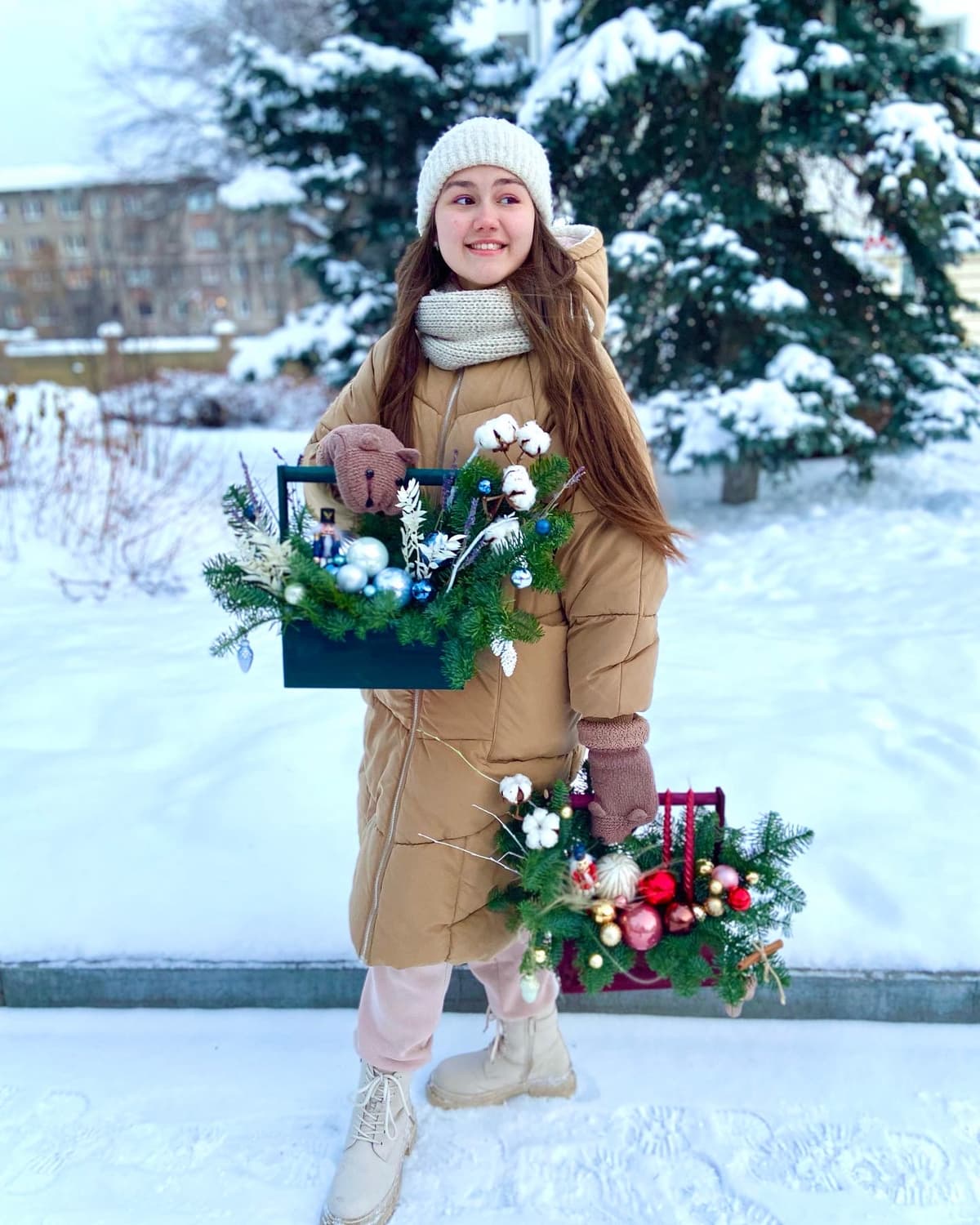 Композиция в ящике "Сияние"