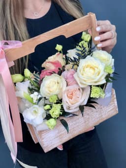 Композиция в ящике «Мягкость»