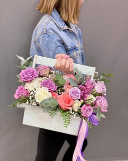 Композиция в ящике "Утреннее Солнце"