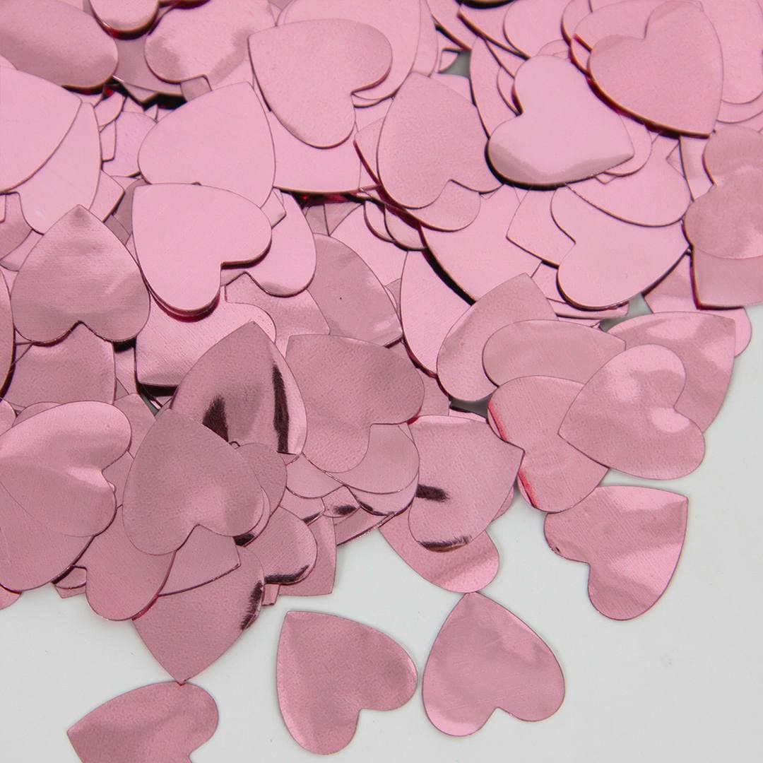 Конфетти фольга, Сердца, Розовое золото, 1 гр