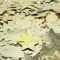 Конфетти фольга, Звезды, Золото, 1 гр