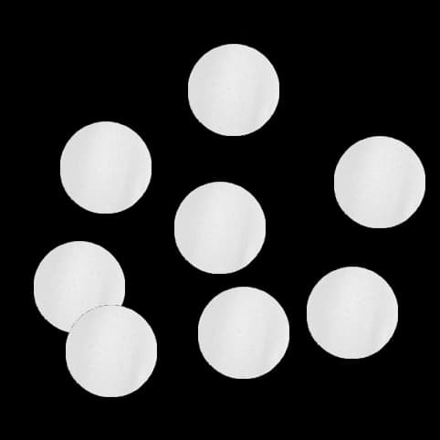 Конфетти круги белые, бумажные 1 см , 1 гр