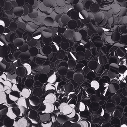 Конфетти круглое черное 1 гр