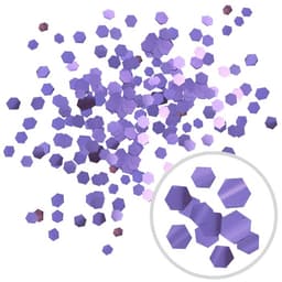 Конфетти шестигранное лавандовый/сиреневый 1 гр