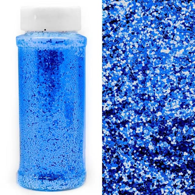 Конфетти синие шестигранники 1 гр Конфетти синие шестигранники 1 гр