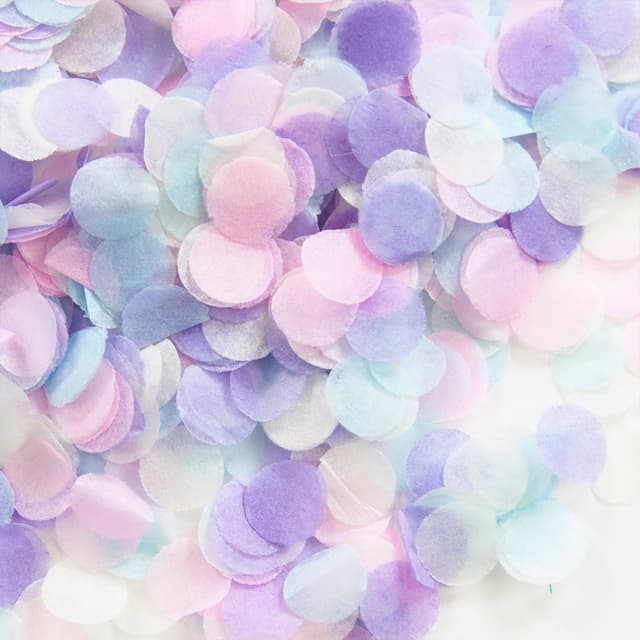 Конфетти тишью Круг, Макарунс, Ассорти, 1 см Конфетти тишью Круг, Макарунс, Ассорти, 1 см