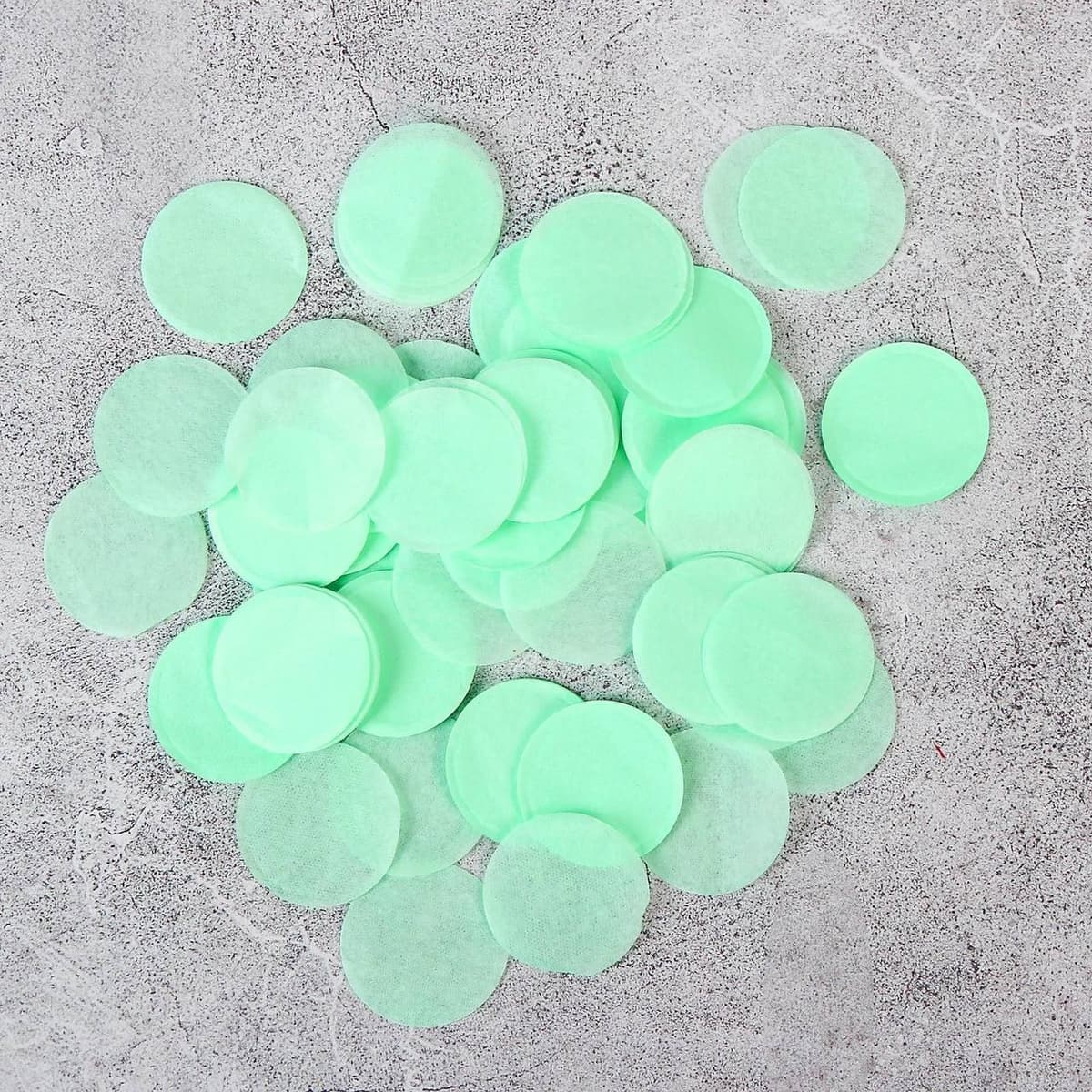 Конфетти тишью Круг, Тиффани, 2,5 см