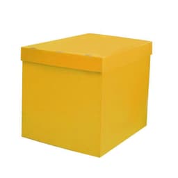 Коробка 70*70*70 см для сюрприза желтая