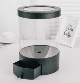 Коробка аквариум черная 20*20*32,5