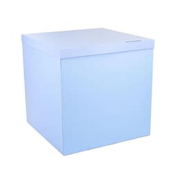 Коробка для шаров голубая 60*60*60см