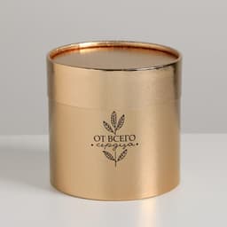 Коробка подарочная шляпная, упаковка, «От всего сердца», золотая, 12×12×12 см