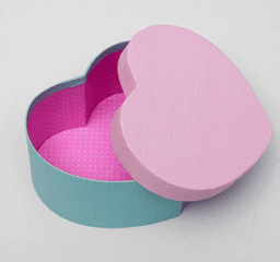 Коробка "Сердце", розовый, 30 х 28 х 14 см